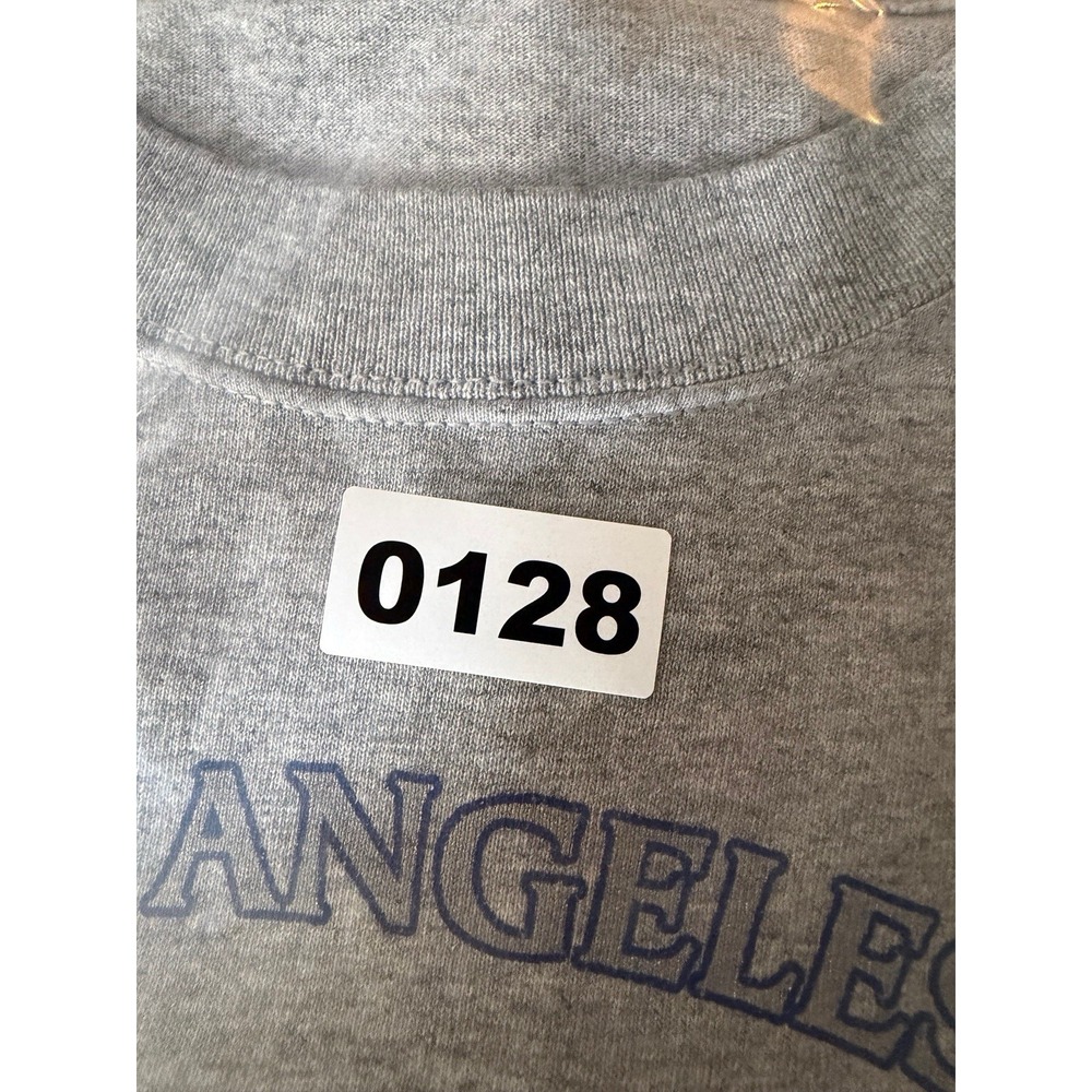 Lee Sport Los Angeles Dodgers Gray Blue Shirt Major League Baseball MLB Large - Picture 7 of 7